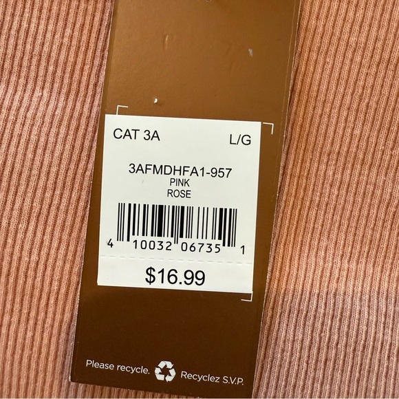 Denver Hayes Peach Fitted Ribbed Sleeveless Tank Top - Picture 7 of 8